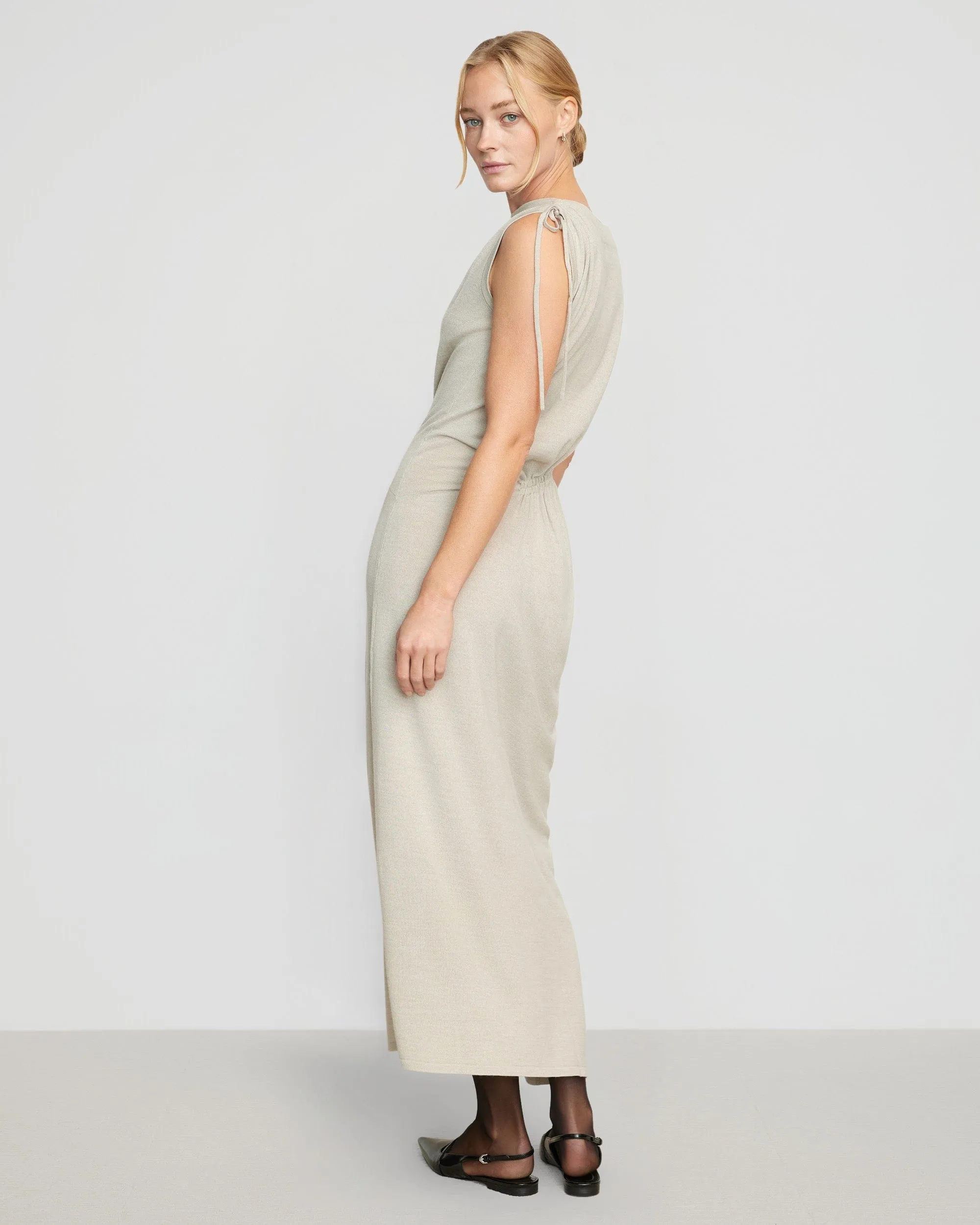 Torin Ruched Sweater Dress | Oatmeal