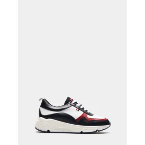 Tricolor leather sneaker