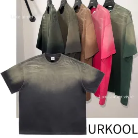 URKOOL  |Pullovers Unisex Street Style Tie-dye Plain Cotton