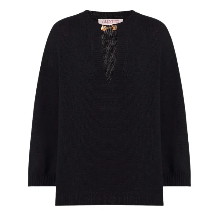 VALENTINO  |Casual Style Wool Street Style Long Sleeves Plain