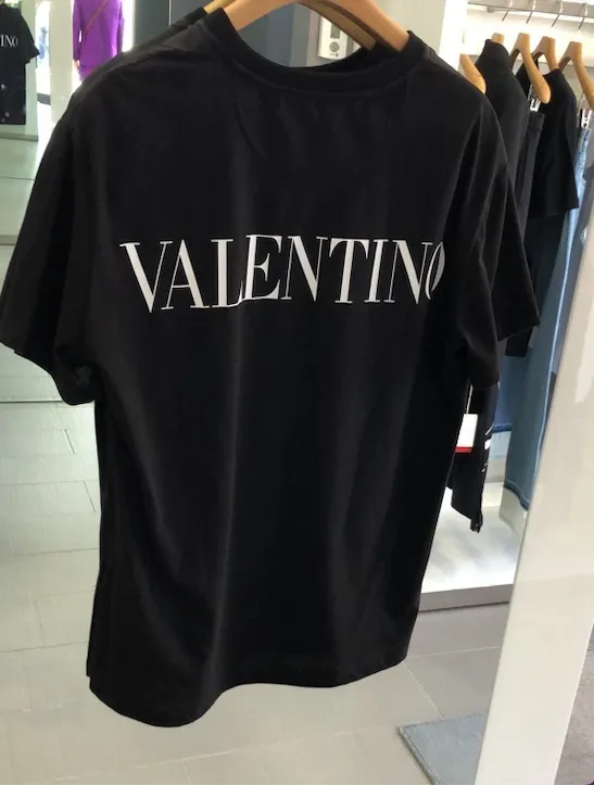 VALENTINO  |Crew Neck Pullovers Studded Street Style Plain Cotton