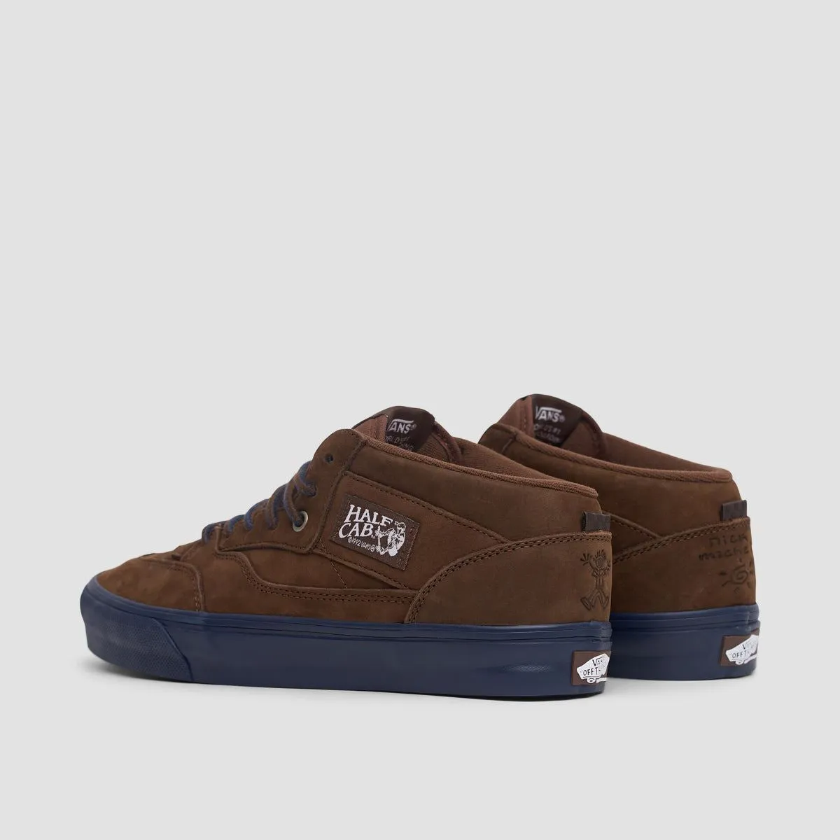 Vans Skate Half Cab '92 Mid Top Shoes - Nick Michel Brown/Navy