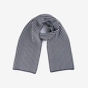 VERLOOP | knits Pinstripe Big Scarf - Black/White