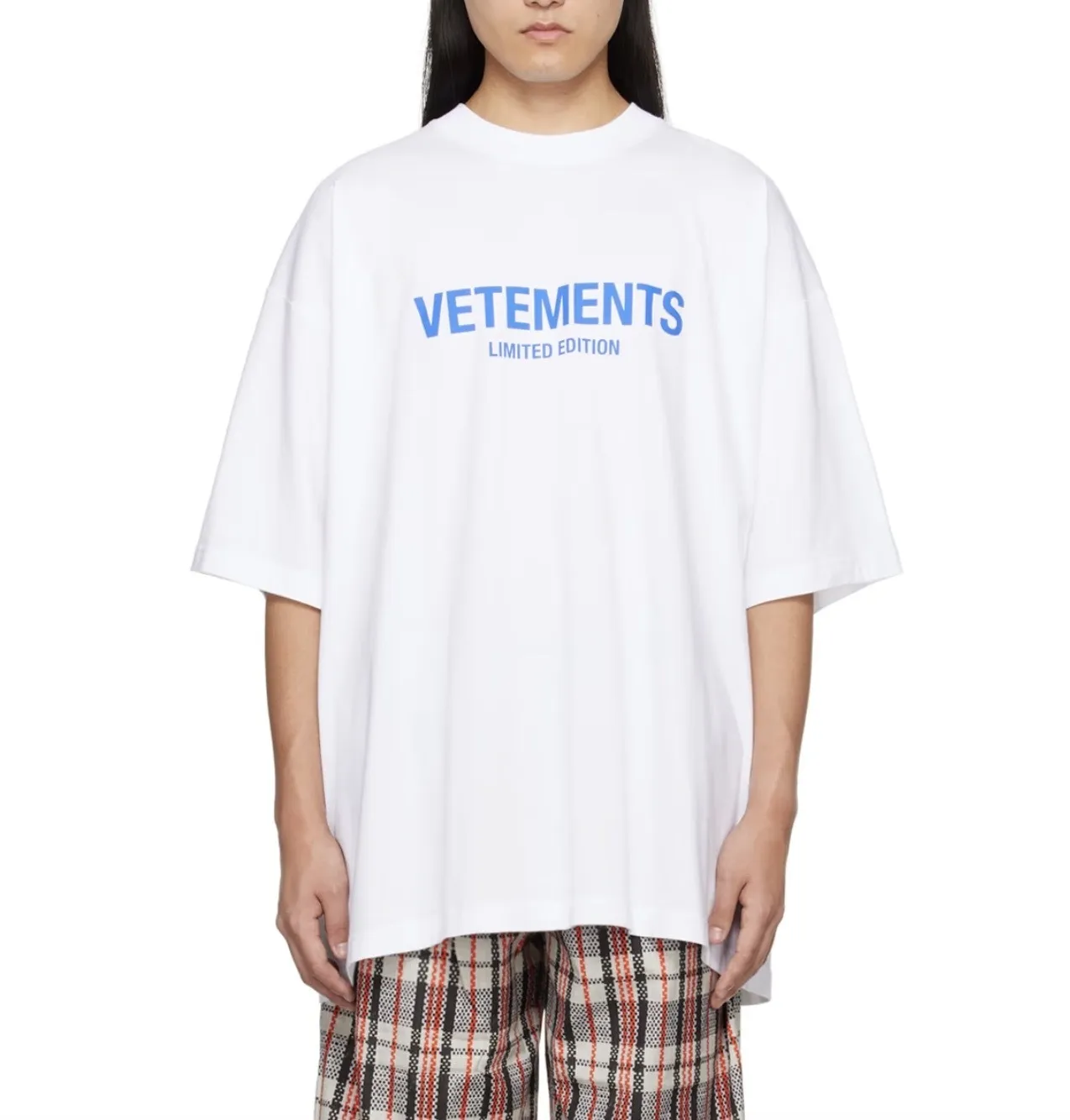 VETEMENTS  |Crew Neck Pullovers Street Style Plain Cotton Short Sleeves