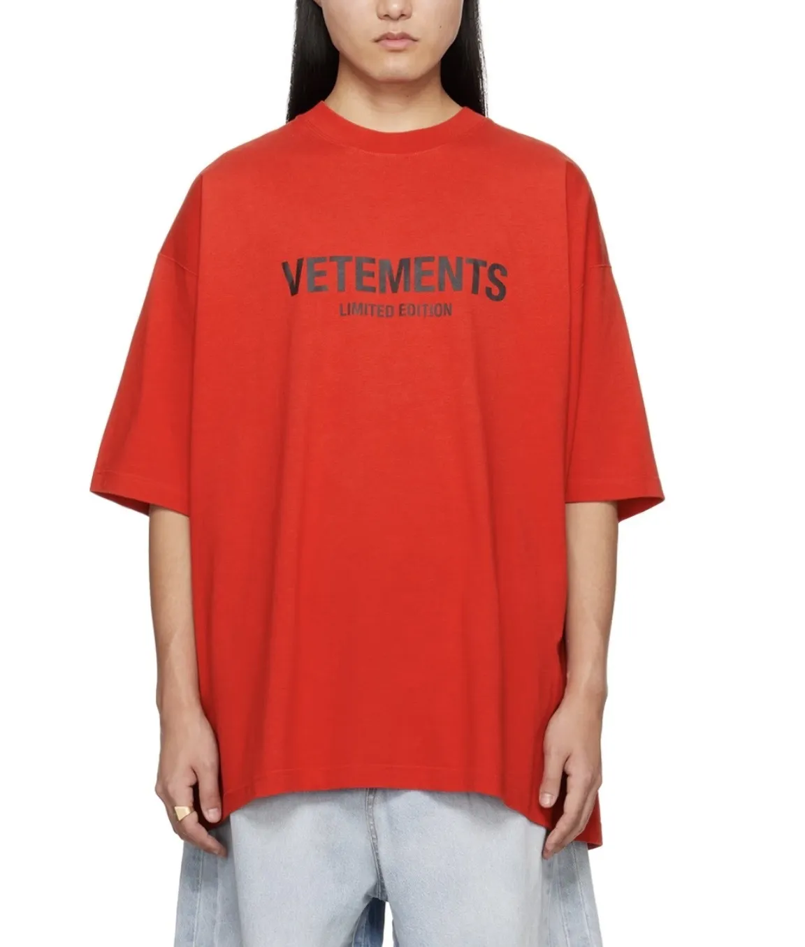 VETEMENTS  |Crew Neck Pullovers Street Style Plain Cotton Short Sleeves