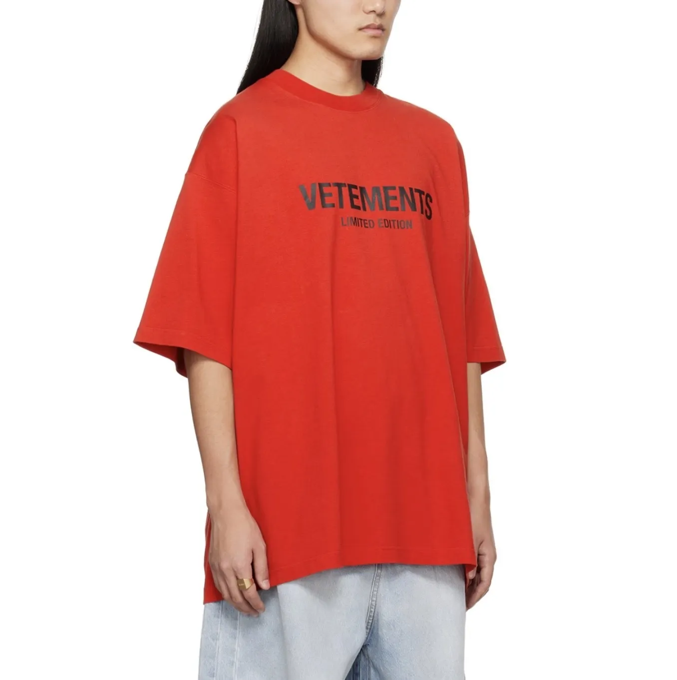 VETEMENTS  |Crew Neck Pullovers Street Style Plain Cotton Short Sleeves