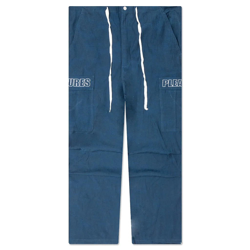 Visitor Wide Fit Cargo Pants - Navy