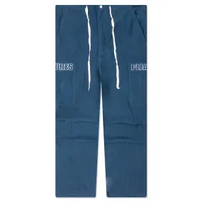 Visitor Wide Fit Cargo Pants - Navy