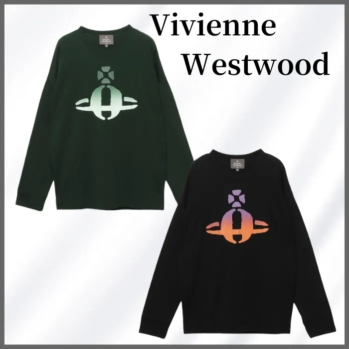 Vivienne Westwood  |Crew Neck Unisex Street Style Long Sleeves Plain Cotton