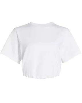 White Cropped Jojo T-Shirt