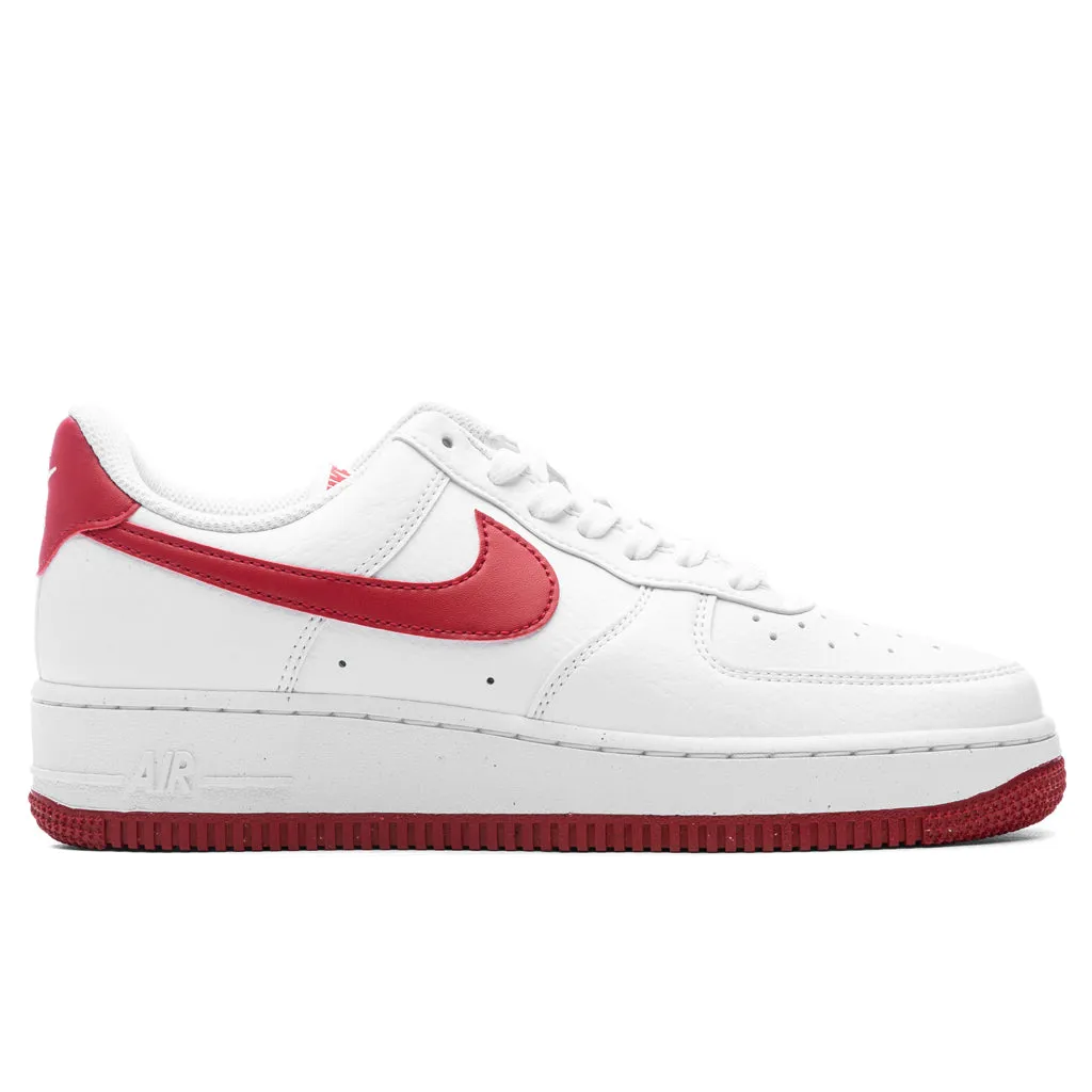 Women's Air Force 1 '07 - White/Gym Red/White/Volt