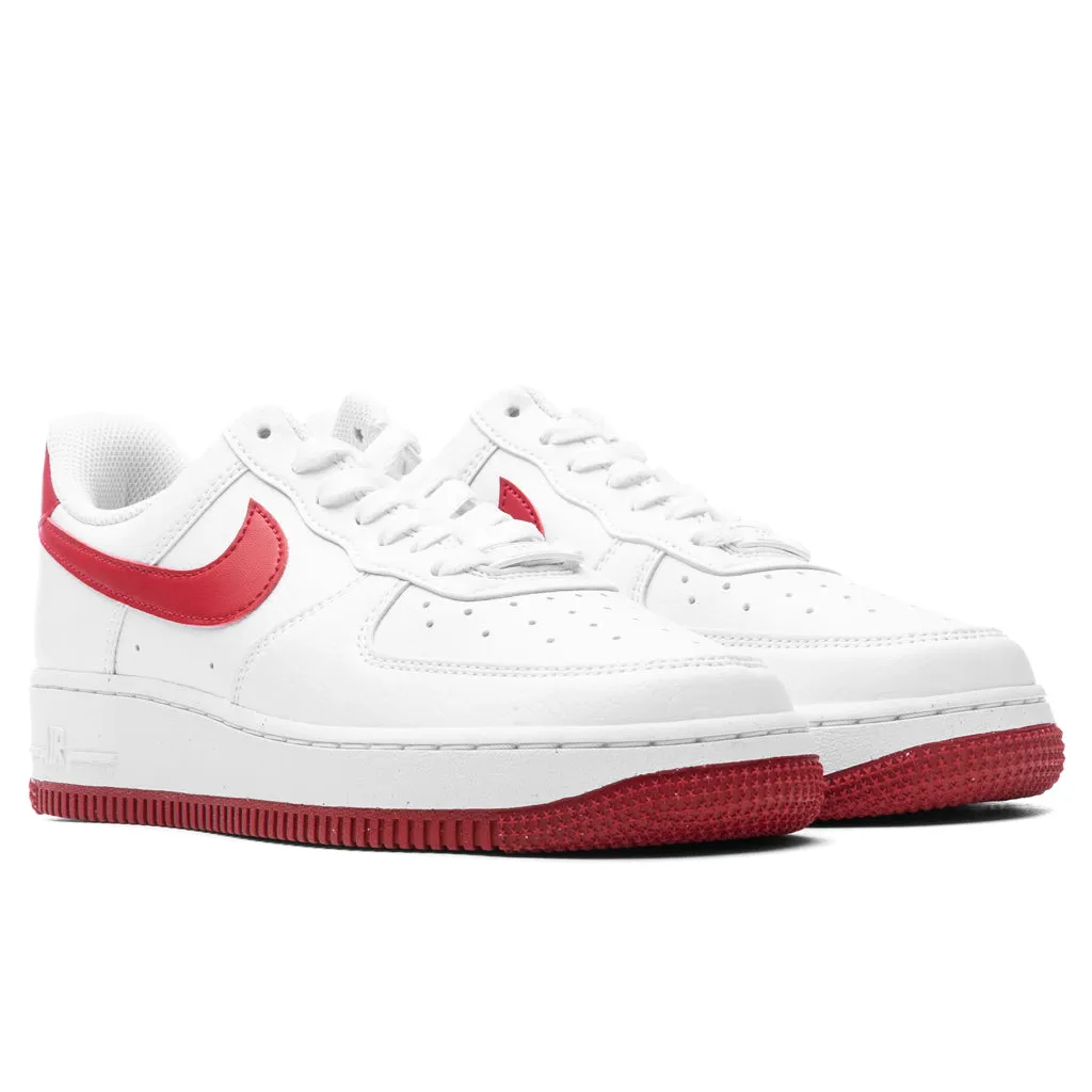 Women's Air Force 1 '07 - White/Gym Red/White/Volt