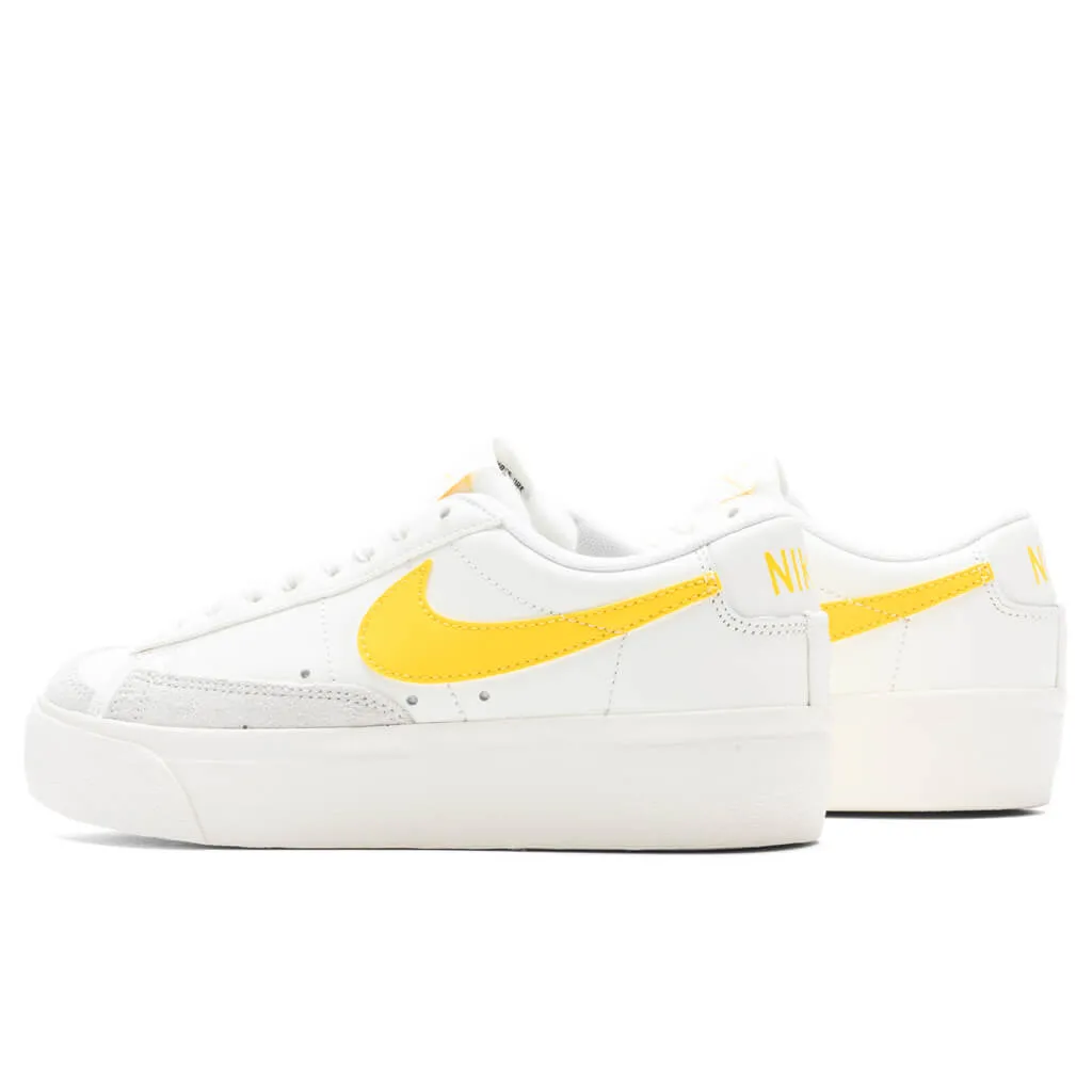 Womens Blazer Low Platform - Sail/Vivid Sulfur/Pale Ivory