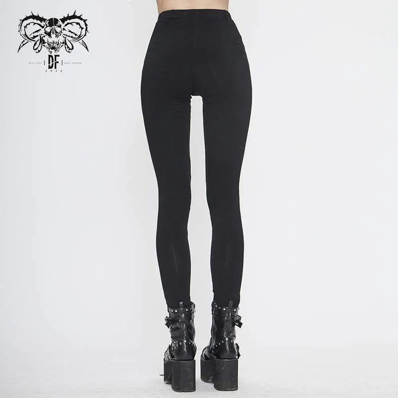 Women's Gothic Punk Skull Leggings