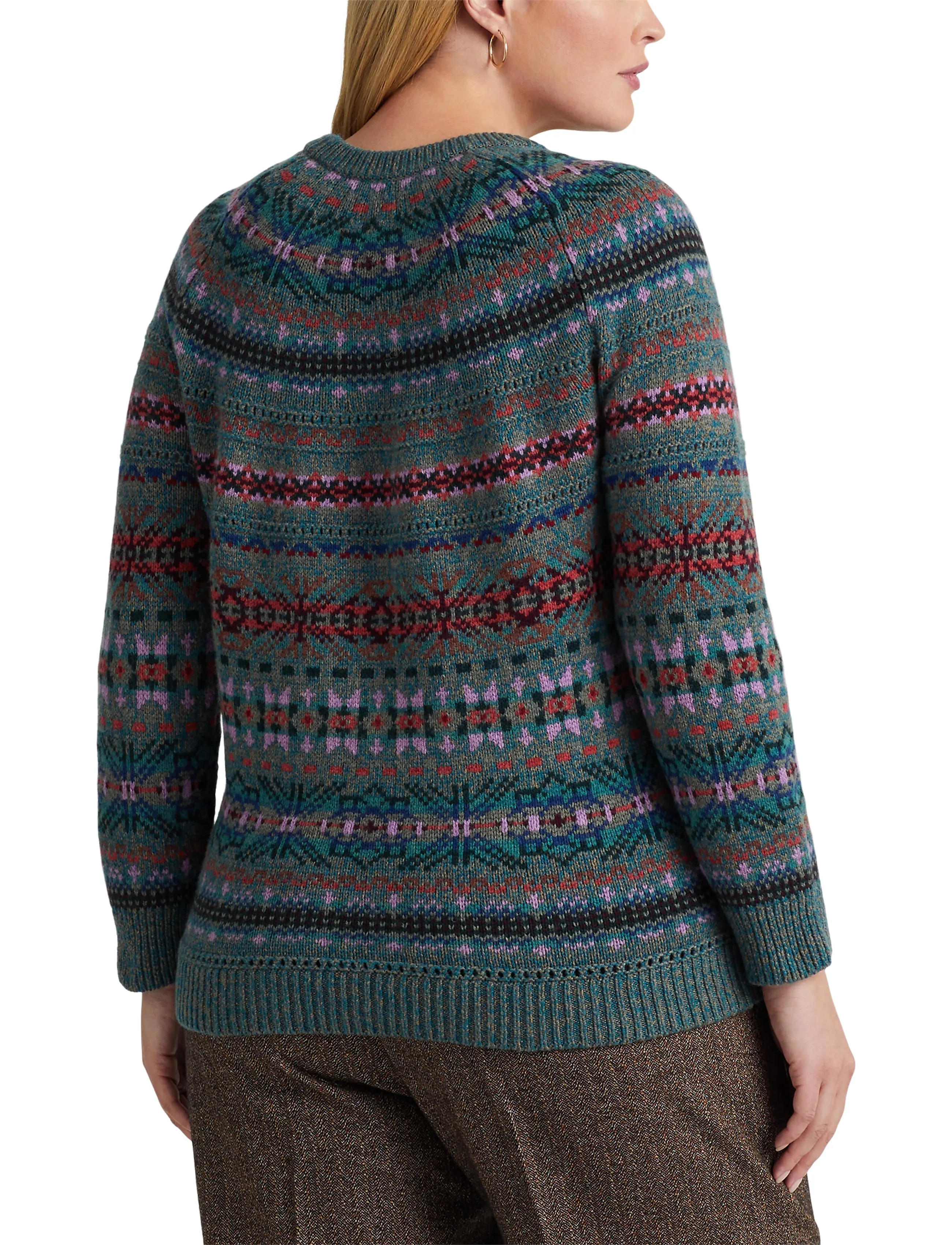 Womens Plus Size Andurah Sweater in Multicoloured