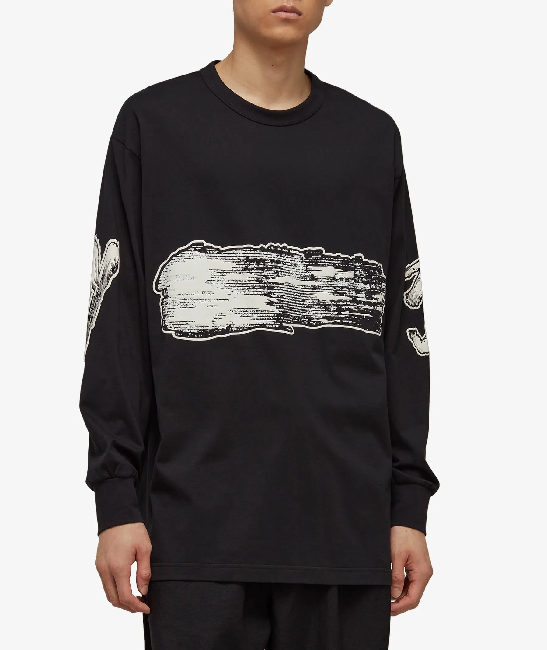 Y-3  |Crew Neck Pullovers Unisex Street Style Long Sleeves Plain