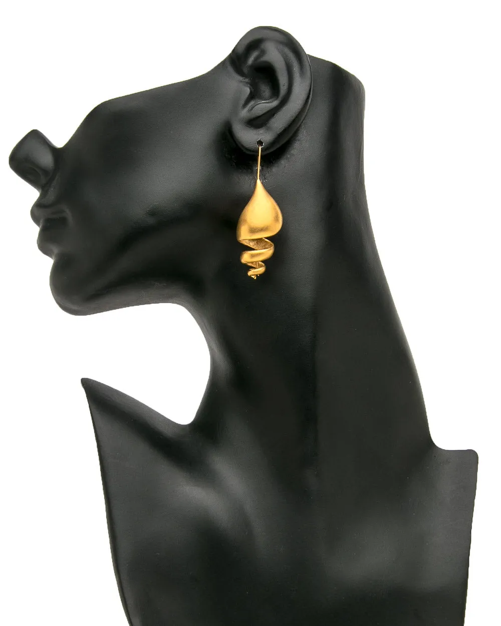 Yellow Gold Turret Earrings