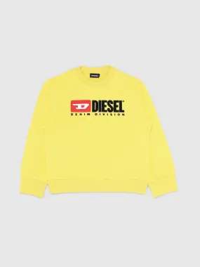 Yellow Sweater with Large Diesel Logo