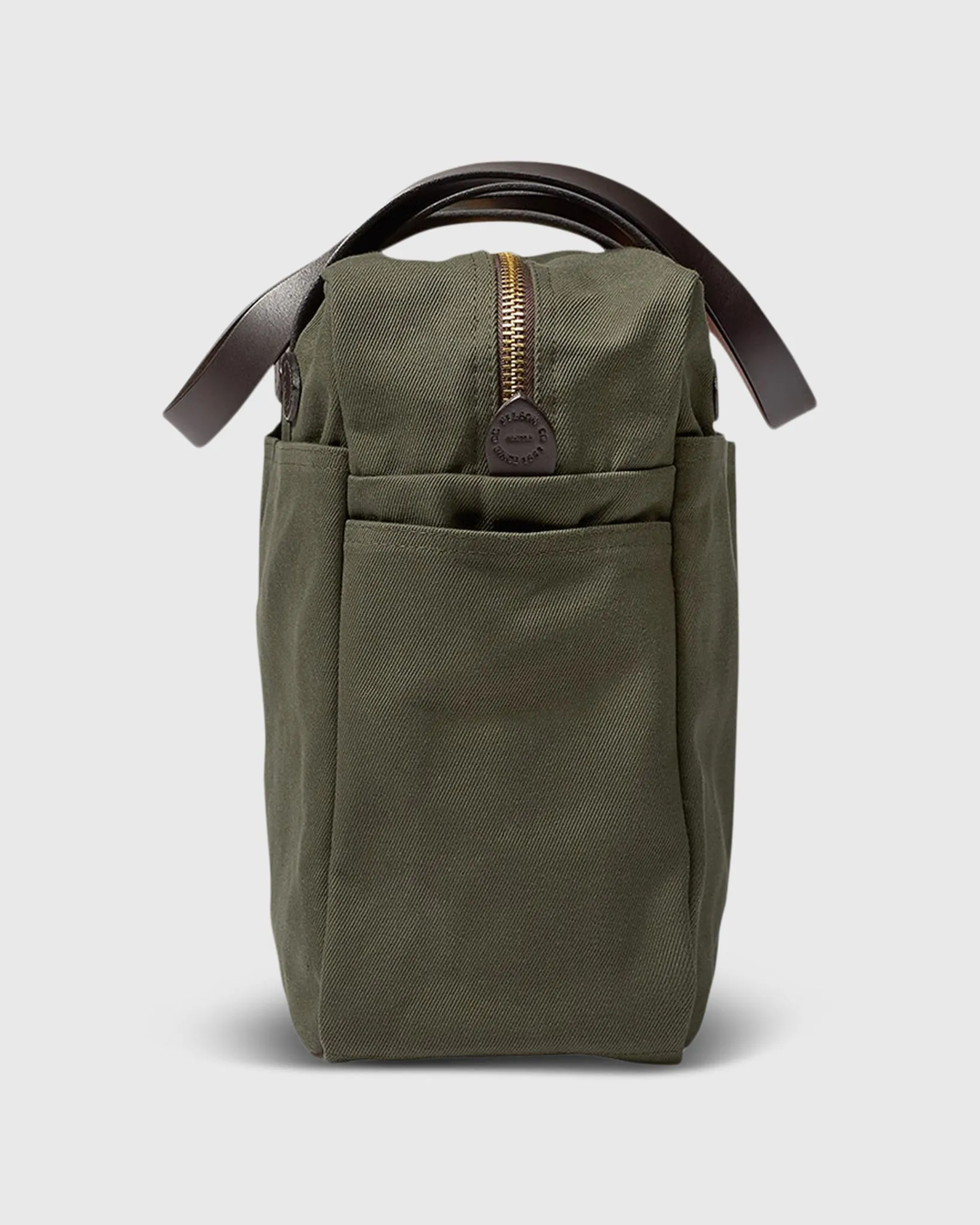 Zip-Top Tote Bag in Otter Green